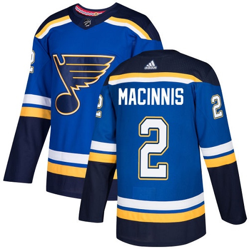 Adidas Men St.Louis Blues #2 Al MacInnis Blue Home Authentic Stitched NHL Jersey->st.louis blues->NHL Jersey